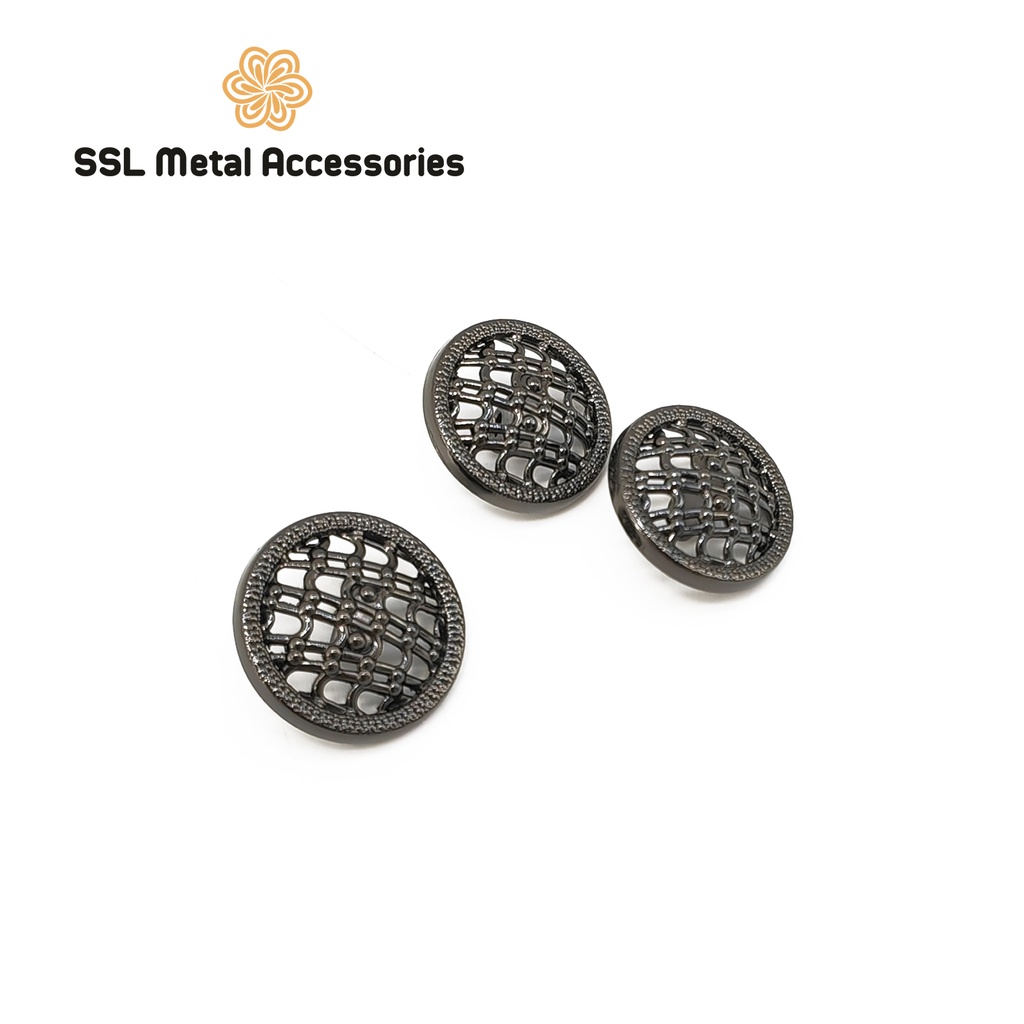 Set 10 cúc áo, nút áo kim loại thời trang mới hình tròn dành cho áo vest, sơ mi, áo dạ... QQ-A37 ,#ssl_accessories