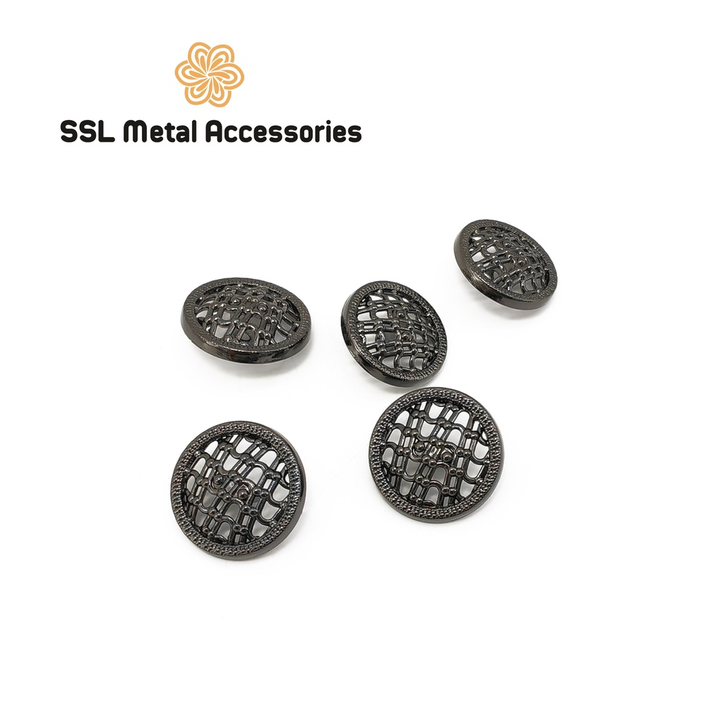 Set 10 cúc áo, nút áo kim loại thời trang mới hình tròn dành cho áo vest, sơ mi, áo dạ... QQ-A37 ,#ssl_accessories