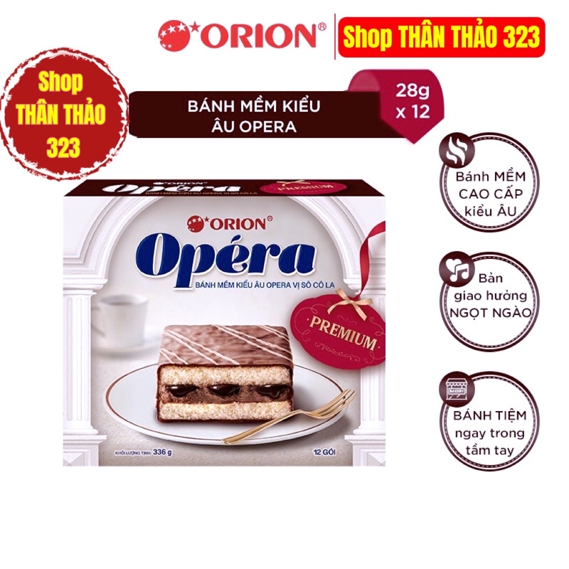 T11/2024- Bánh Mềm Thượng Hạng Opéra Orion Mới  336g