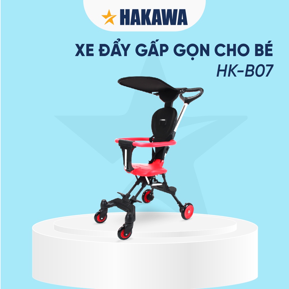 Xe đẩy gấp gọn cho bé HAKAWA HK-B07 - bảo hành chính hãng 2 năm