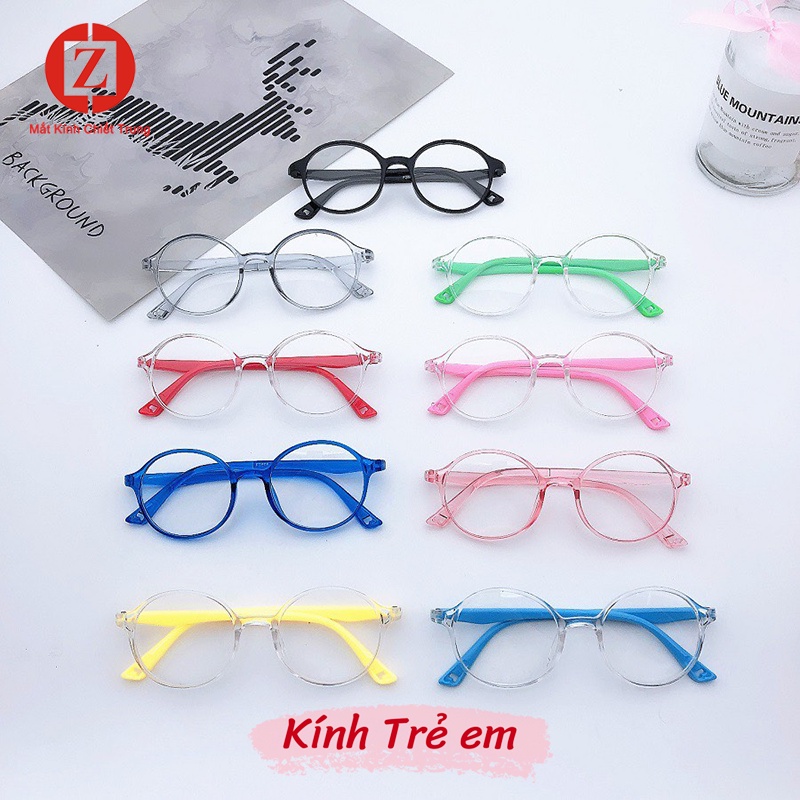 Kính học online trên Máy tính cho bé mới nhất năm 2023, tròng tròn chống ánh sáng xanh và bức xạ cho trẻ em mã H2806