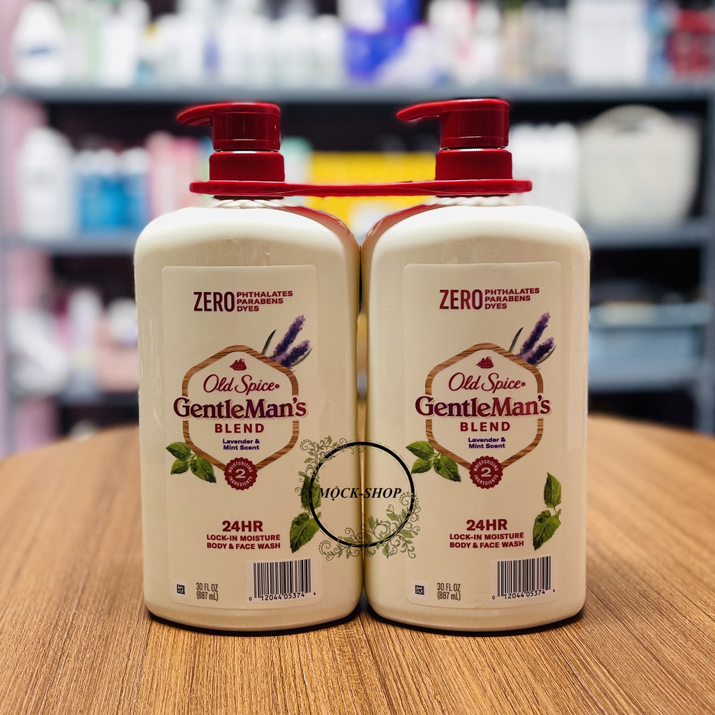 Sữa tắm & rửa mặt Old Spice Gentleman’s Blend Lavender & Mint Scent 887ml