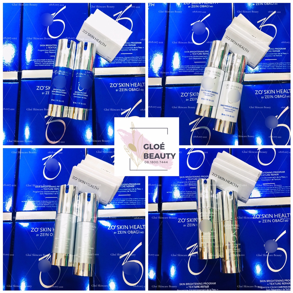 Set 4 món dưỡng trắng trẻ hóa da Retinol-Daily-Wrinkle-Brightalive 30ml
