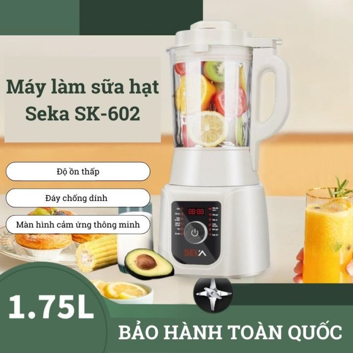 Máy làm sữa hạt đa năng SEKA 1750 lít công suất 800w, 12 chức năng cao cấp