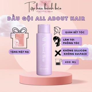 Dầu gội phồng tóc aah all about hair - shampoo chai 400ml