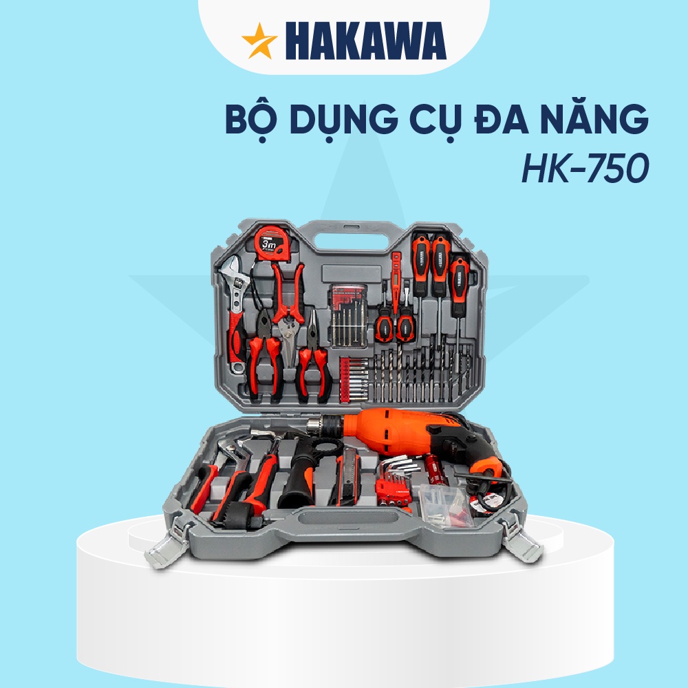 Bộ dụng cụ đa năng HAKAWA - HK-750 - 68 chi tiết - Bảo hành 2 năm chính hãng