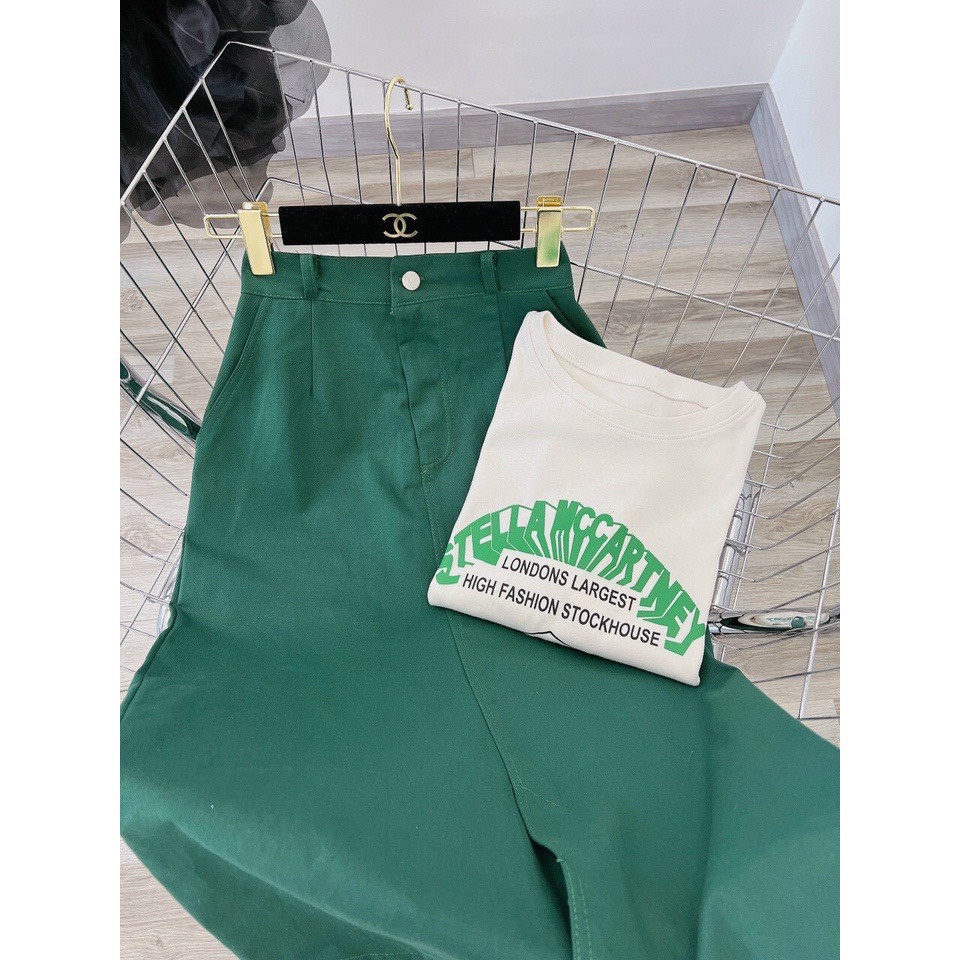 Set đồ nữ áo phông M-Chou + Chân váy kaky style basic