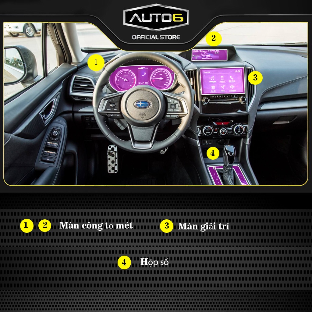 SUBARU FORESTER 2019-22: Phim PPF dán màn công tơ mét - AUTO6 &lt;Made in Việt Nam&gt; chống xước, che phủ các vết xước cũ....