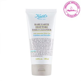 Sữa rửa mặt đất sét Kiehls Rare Earth Deep Pore Daily Cleanser 150ml