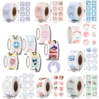 Cuộn 500 Sticker Nhãn Dán Thank You Dùng Để Trang Trí Đóng Gói Hàng