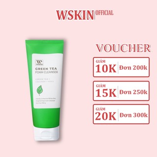 Sữa rửa mặt trà xanh WSKIN Green Tea Foam Cleanser