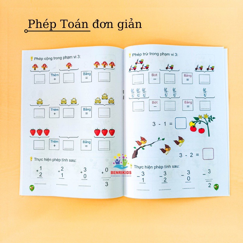 Set 10 quyển tập tô nét, tô chữ, tô số hành trang cho bé vào lớp 1