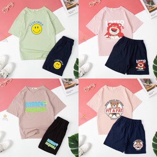 Bộ cotton bé gái 2 chiều có size 6 đến 16