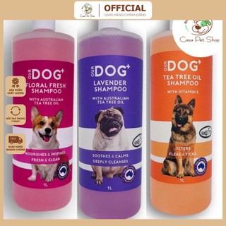 Sữa tắm Our Dog chiết xuất tinh dầu tràm trà hương nguyên liệu thiên nhiên khử mùi tốt chai 1L