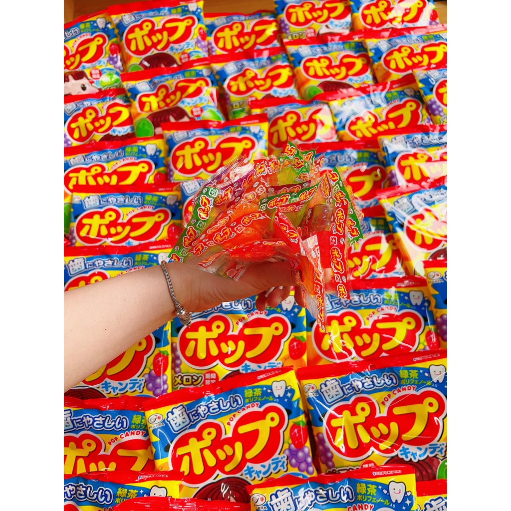 Kẹo mút hoa quả Fujiya Nhật Bản chống sâu răng gói 20 cái