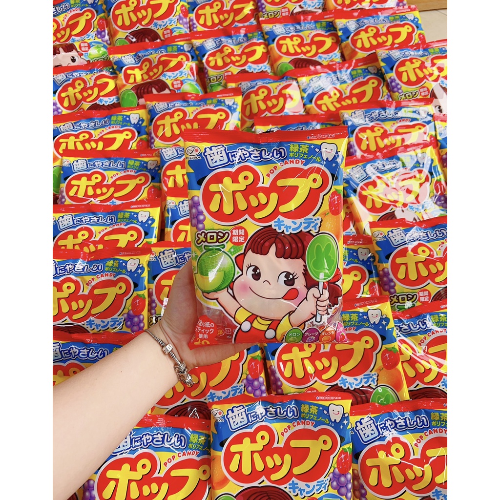 Kẹo mút hoa quả Fujiya Nhật Bản chống sâu răng gói 20 cái