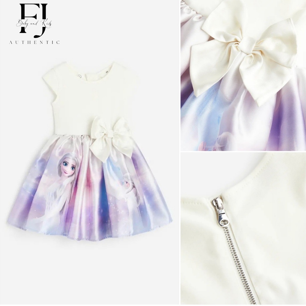 Váy công chúa bé gái chính hãng HM, váy xòe công chúa họa tiết cho bé 2-10 tuổi Auth