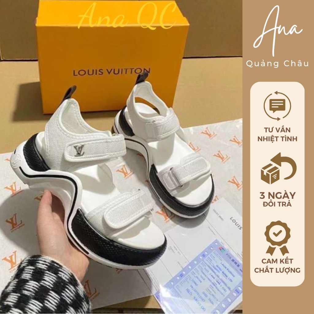 Sandan LV nữ- hàng QC fullbox sẵn màu nâu đen trắng hồng kèm video thật