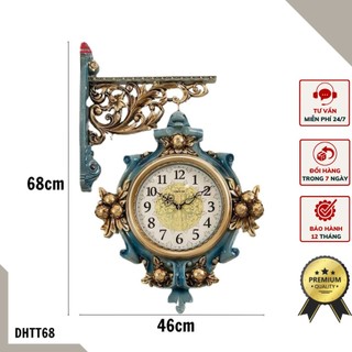 Đồng hồ treo tường Sang trọng Mỹ phong cách Tân Cổ Điển DHTT68