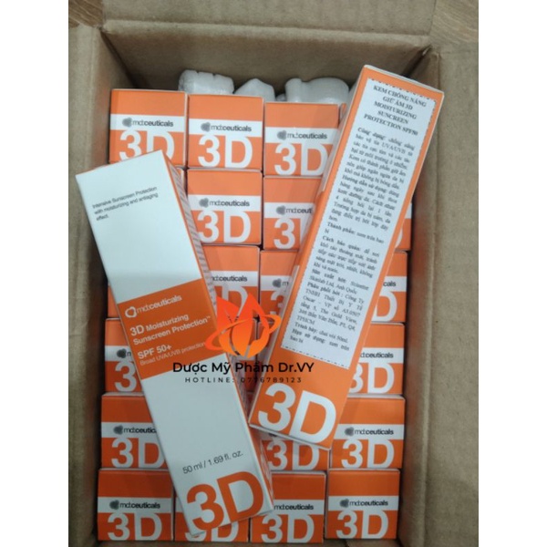Kem chống nắmg Md:ceuticals 3D Moisturizing Sunscreen Protection SPF50+
