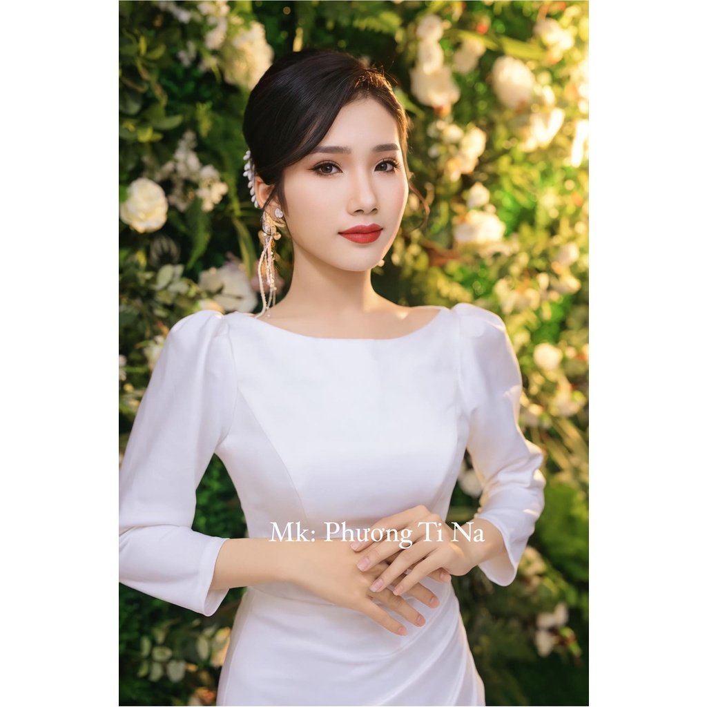 Set 2 cài trắng tua rua