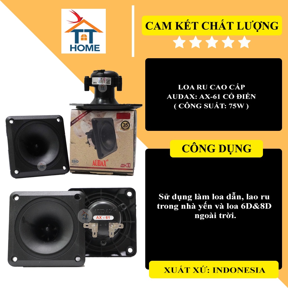 ⚡ LOA ru AUDAX CAO CẤP ⚡ AX 61 ⚡ Loa cao cấp nhập khẩu chính hãng Indonesia