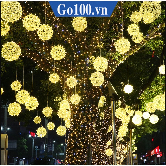 Dây Đèn Led Trang Trí ngoài trời hình quả cầu dùng cho quán cà phê,nhà hàng, trà sữa, trang trí nội thất