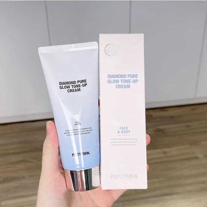 Kem Dưỡng Trắng Nâng Tông Da Prettyskin Diamond Pure Glow Tone – Up Cream 100ml