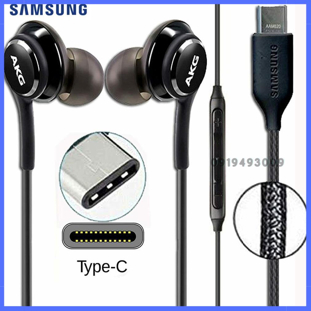 Tai nghe nhét tai AKG samsung S8 S9 S10 S20 S21 S22 Note 8 Note 9 Note 10 Note 20 jack type C - 3.5mm HNSHOP