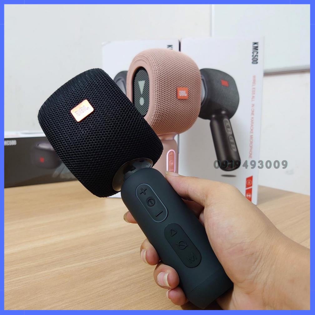Micro Hát Karaoke Bluetooth Floveme KMC500 Phiên Bản Thần Tượng, Kèm Loa Cao Cấp, Chất Lượng Âm Thanh Trong Trẻo.
