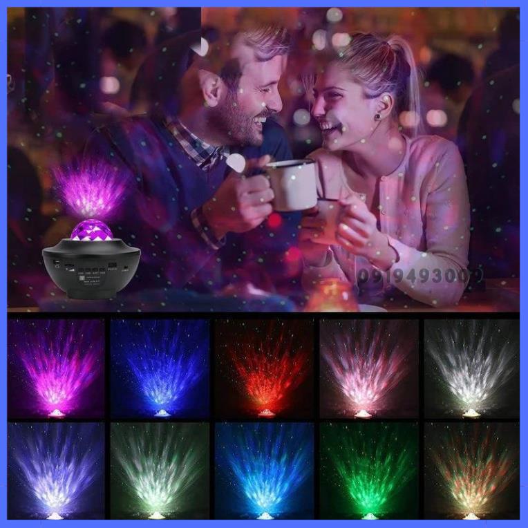 Đèn Led Chiếu Ngàn Sao Galaxy, Mây Thiên Hà Kiêm Loa Bluetooth Phát Nhạt- Đèn Ngủ Led Galaxy Ngàn Sao HNSHOP