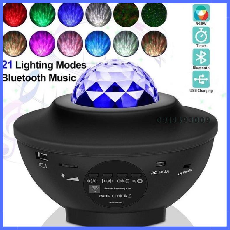 Đèn Led Chiếu Ngàn Sao Galaxy, Mây Thiên Hà Kiêm Loa Bluetooth Phát Nhạt- Đèn Ngủ Led Galaxy Ngàn Sao HNSHOP