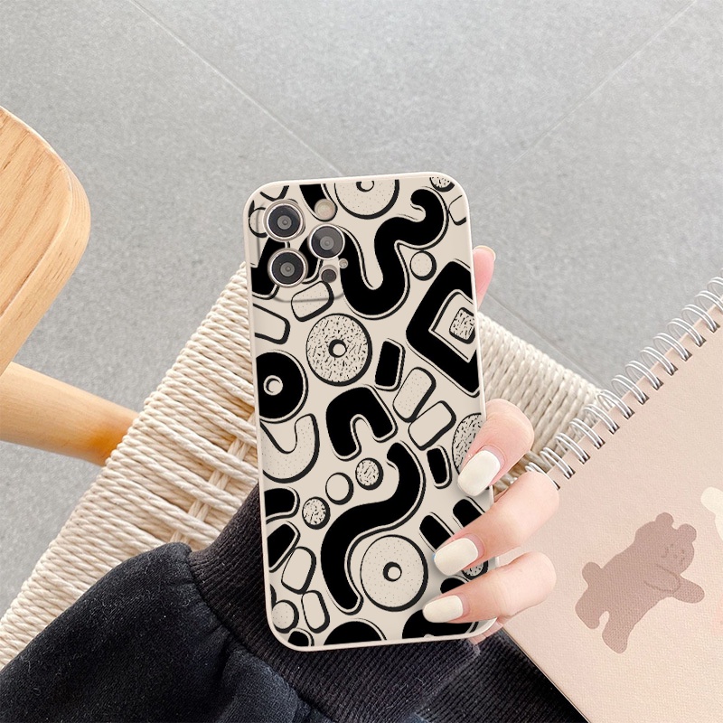 Ốp lưng iPhone cạnh viền vuông đủ hình sóng tròn bảo vệ camera cho ip 6/6s/7/8/X/XS/11/12/13/14 Pro Plus Max e4695