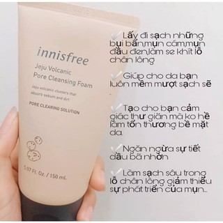 Sữa Rửa Mặt Innisfree Cleansing Foam 150ml (MẪU MỚI CHUẨN AUTH)