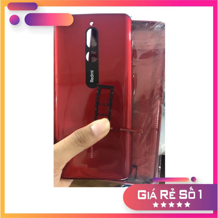 NẮP LƯNG XIAOMI REDMI 8 MÀU ĐỎ