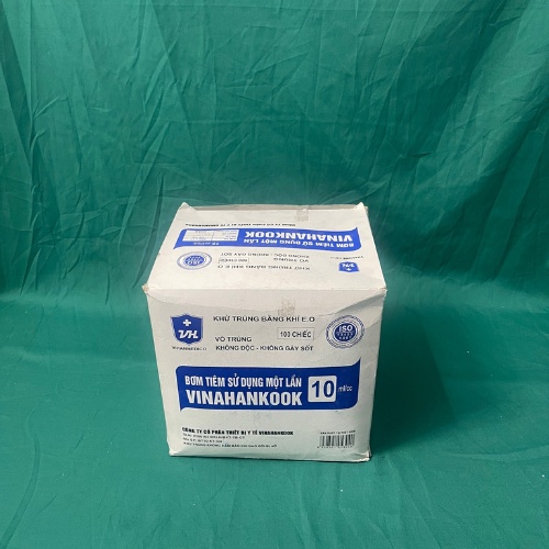 (chính hãng)Bơm tiêm Vinahankook 10cc/10ml(h/100c)