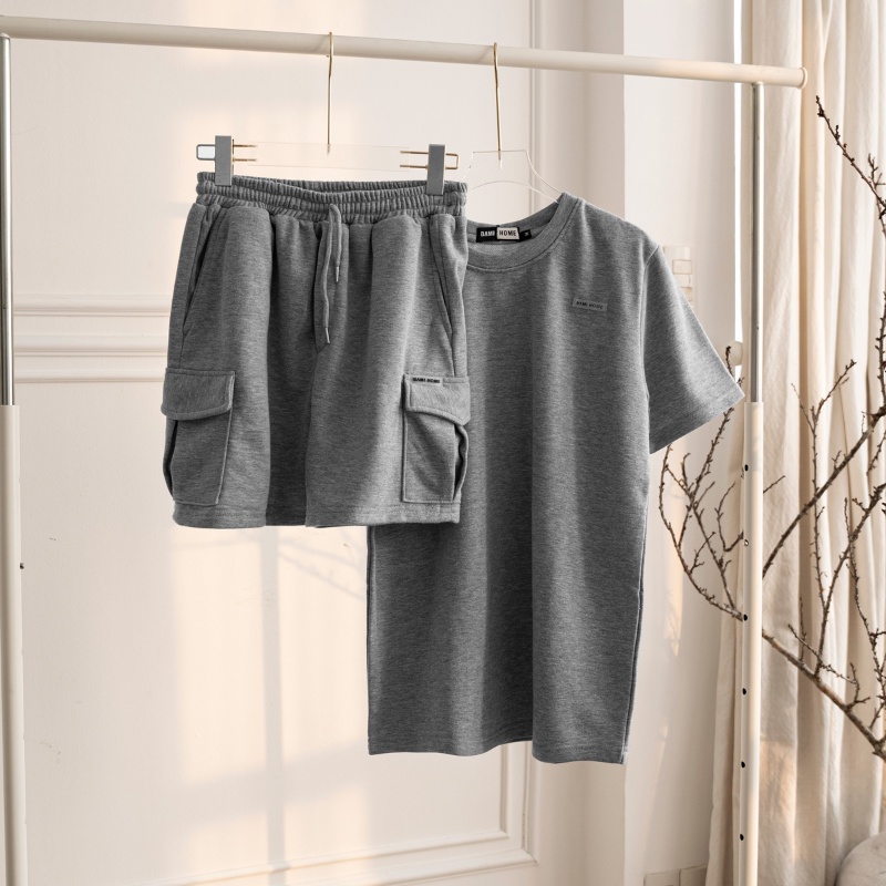 Bộ Thể Thao Nam mùa hè mặc ở nhà chất French Terry cao cấp BAMIHOME Đồ Bộ Nam thoáng mát thấm hút tốt SETQA01