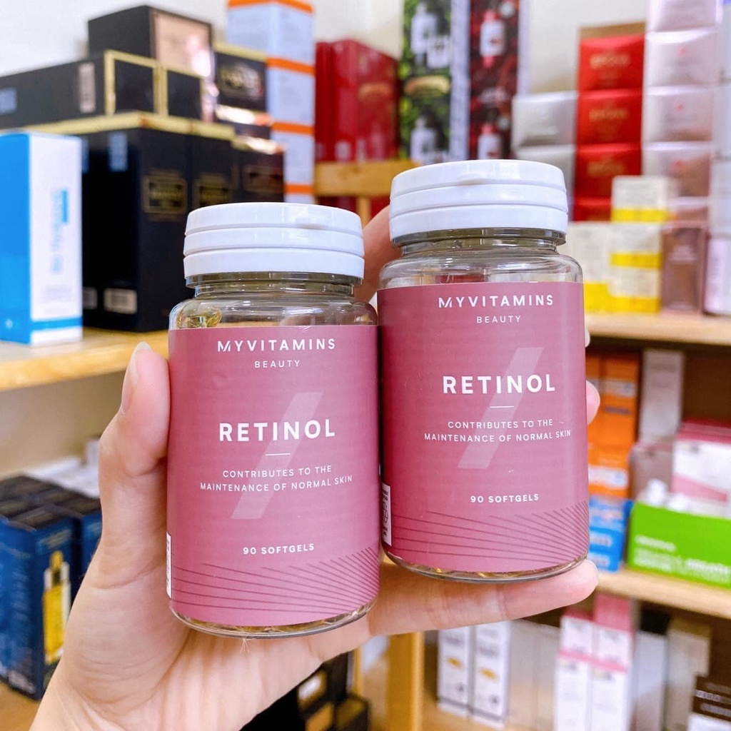 Viên Uống Đẹp Trẻ Hóa Da Retinol Myvitamins - 90 Viên