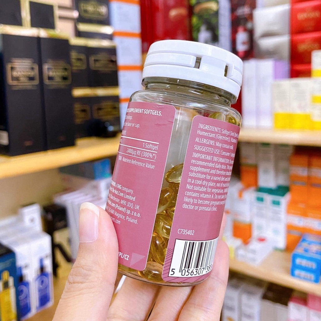 Viên Uống Đẹp Trẻ Hóa Da Retinol Myvitamins - 90 Viên