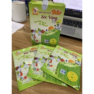 Bột thạch dẻo râu câu sóc vàng - bột làm thạch thơm ngon - hộp 10 gói