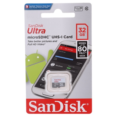 SANDISK Thẻ Nhớ Micro SD 32GB / 64GB Ultra A1 Đầu Đọc Thẻ Tf Class 10