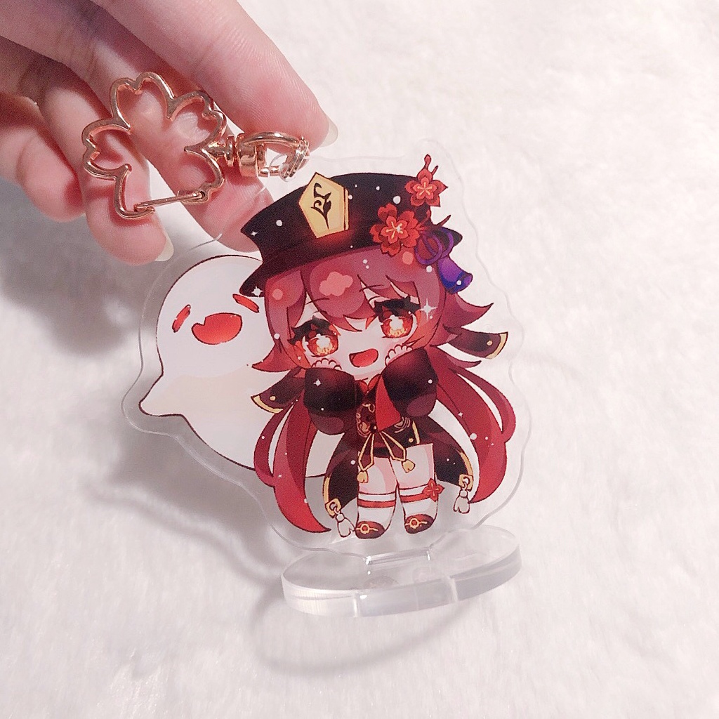 Standee Keychain - Hutao ( Game Genshin Impact )