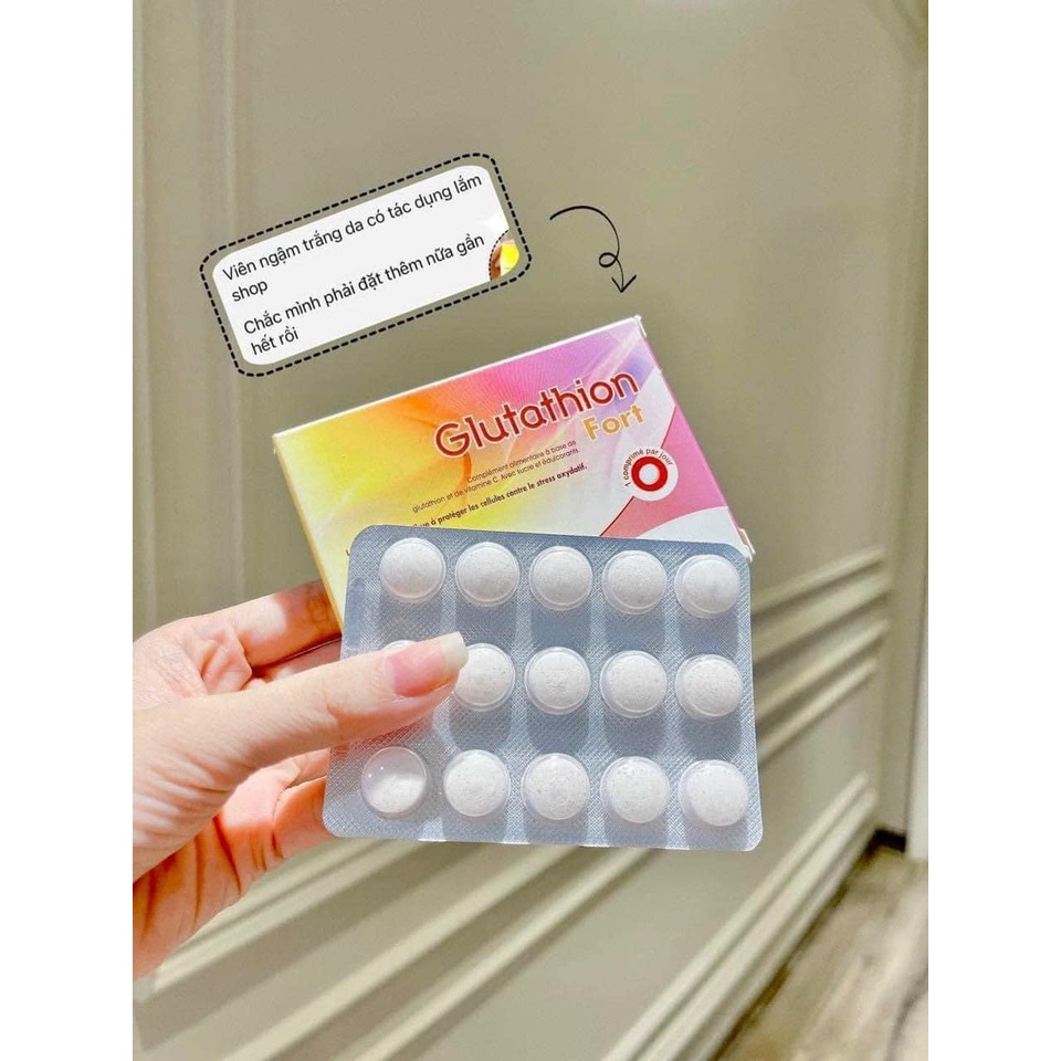 Viên Ngậm Glutathion Fort Trắng Da Pháp