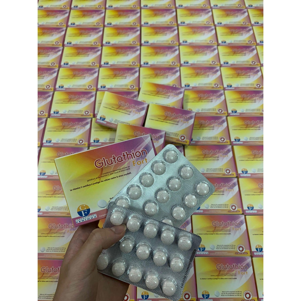 Viên Ngậm Glutathion Fort Trắng Da Pháp