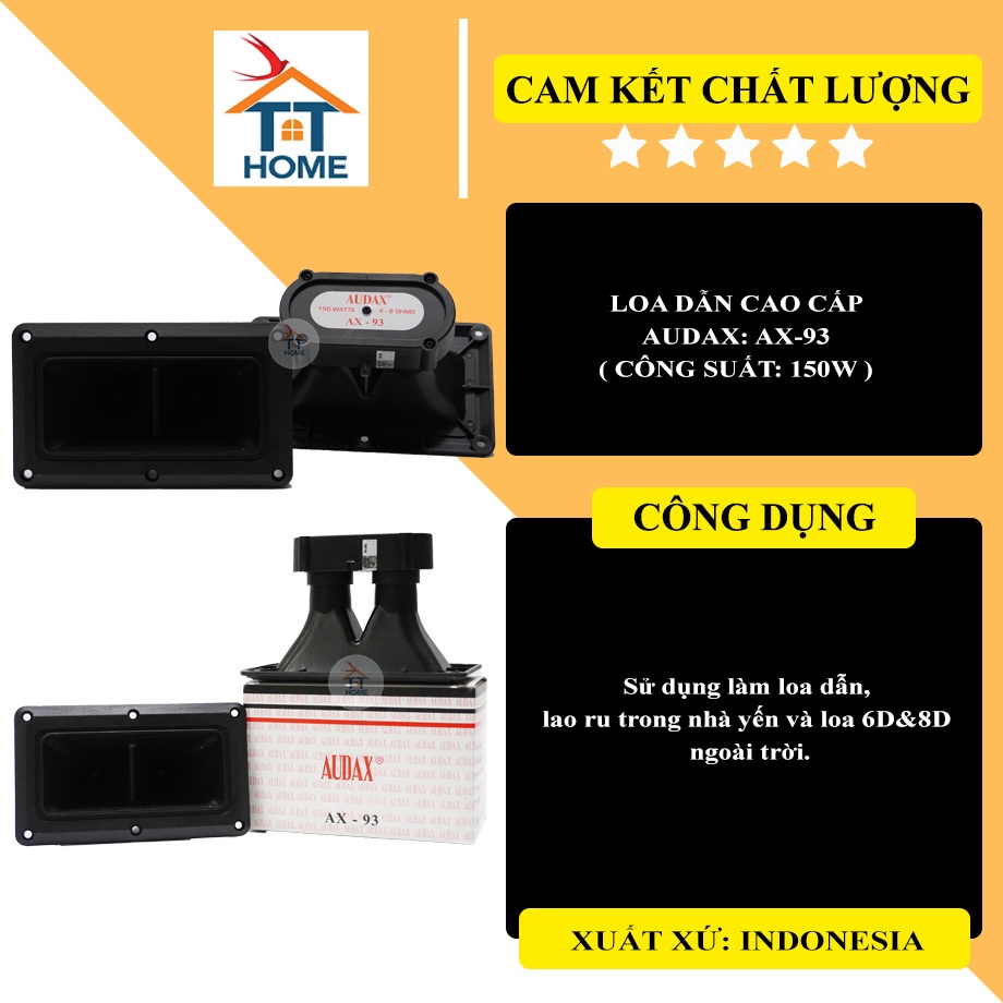 ⚡ LOA dẫn AUDAX CAO CẤP ⚡ AX 93 ⚡ Loa cao cấp nhập khẩu chính hãng Indonesia