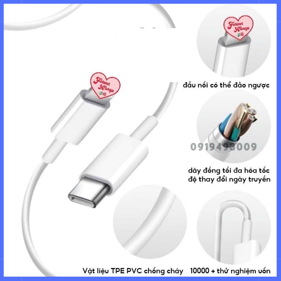 Củ Sạc Nhanh 20W, Dây Sạc Nhanh PD 20W, Bộ Sạc Nhanh Cho Điện Thoại X/Xsmax/11, chính hãng BH , HN SHOP