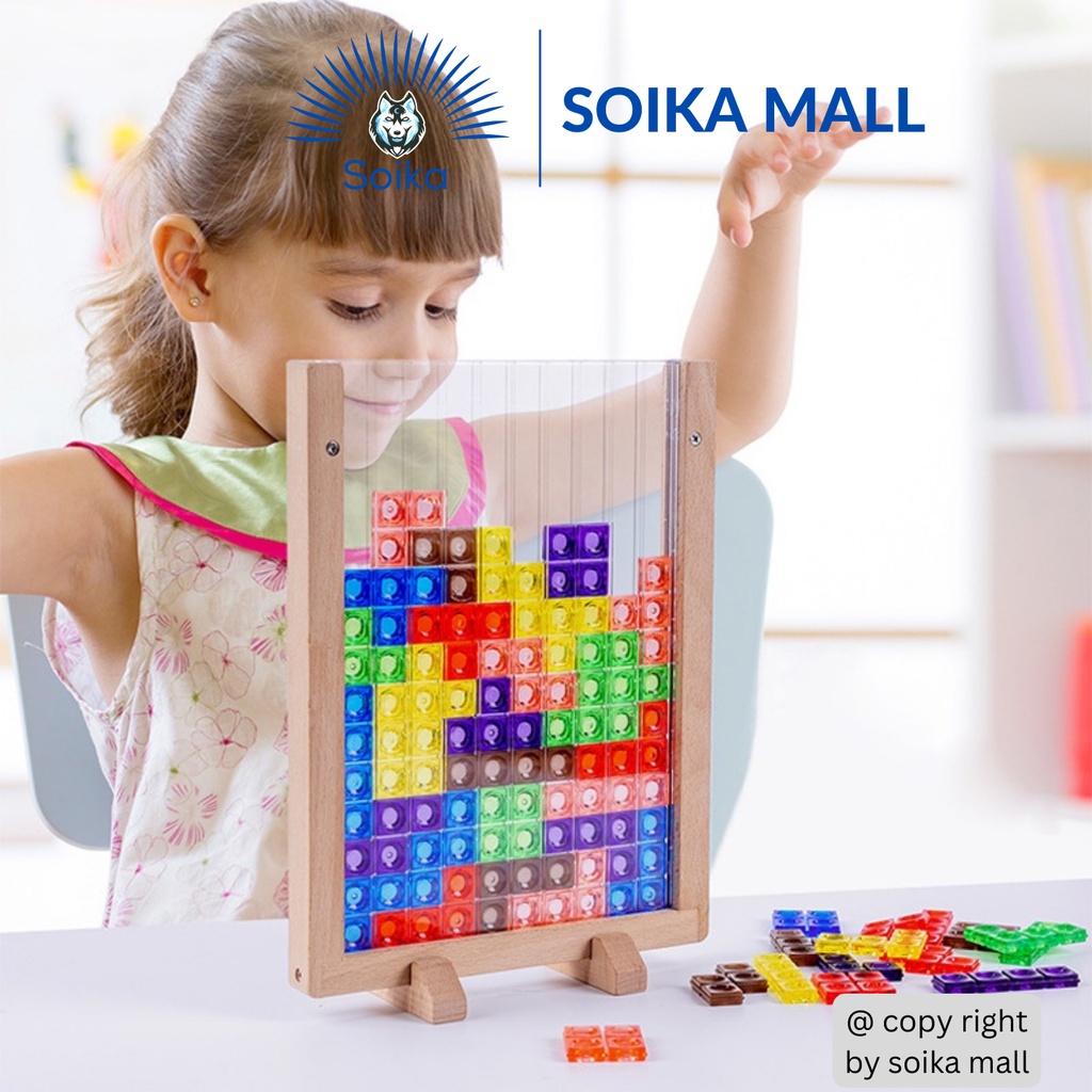 Đồ Chơi Xếp Hình Brain Teasers Bảng Trò Chơi Giáo Dục Phát Triển Trí Tuệ Giúp Bé Hạn Chế Sử Dụng Điện Thoại Soika SG-01