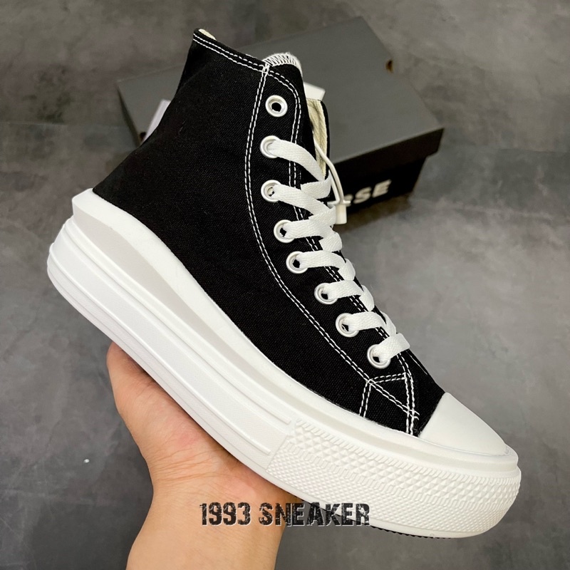 Giày Sneaker CVChuck tyler all star move Đen trắng đế độn - Full box