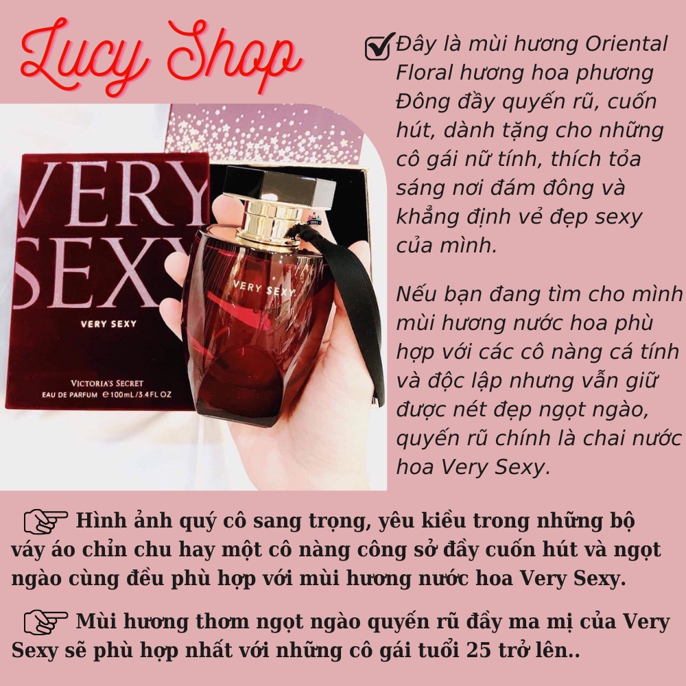 Nước Hoa Chiết Nữ Victoria's Very Sexy Quyến Rũ, Gợi Cảm Đầy Lôi Luốn- Lucy Shop