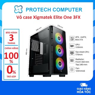 Vỏ case Xigmatek Elite One 3FX ( Mid Tower / Màu Đen)